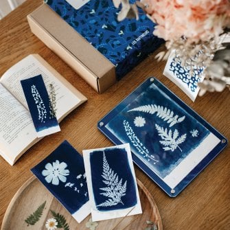 Kit DIY cyanotype – idée cadeau femme créatif et original