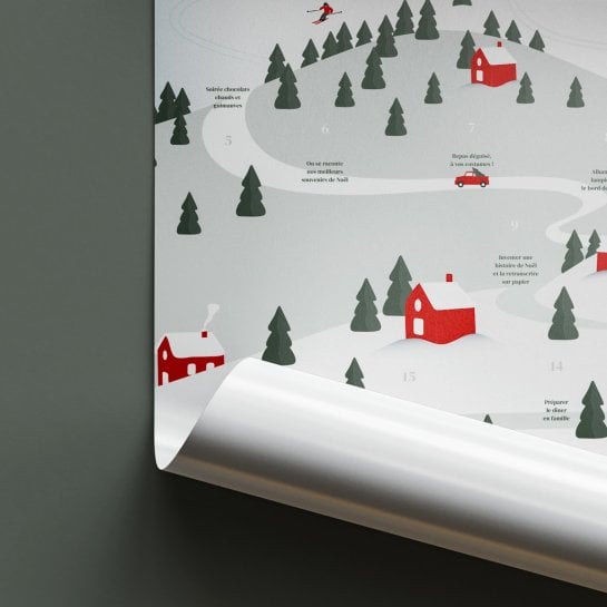Calendrier de l’Avent à gratter famille - 24 défis surprises - Idée cadeau Noël original et activité enfants parents