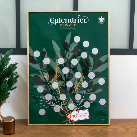 Calendrier de l’Avent couple à gratter - 24 défis amoureux - Idée cadeau Noël couple pour partager des moments à deux