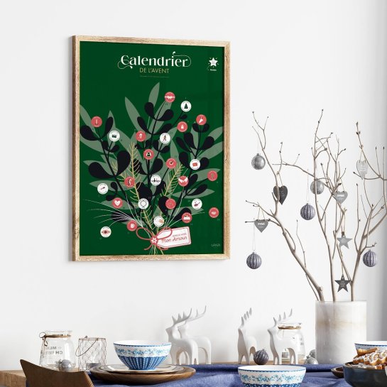 Calendrier de l’Avent couple à gratter - 24 défis amoureux - Idée cadeau Noël couple pour partager des moments à deux