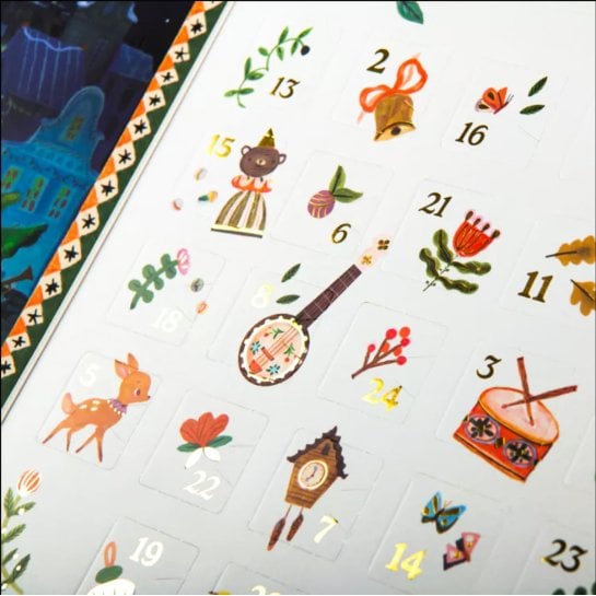 Calendrier de l’Avent lampe à histoires Moulin Roty - 24 contes à projeter - Idée cadeau Noël enfant original