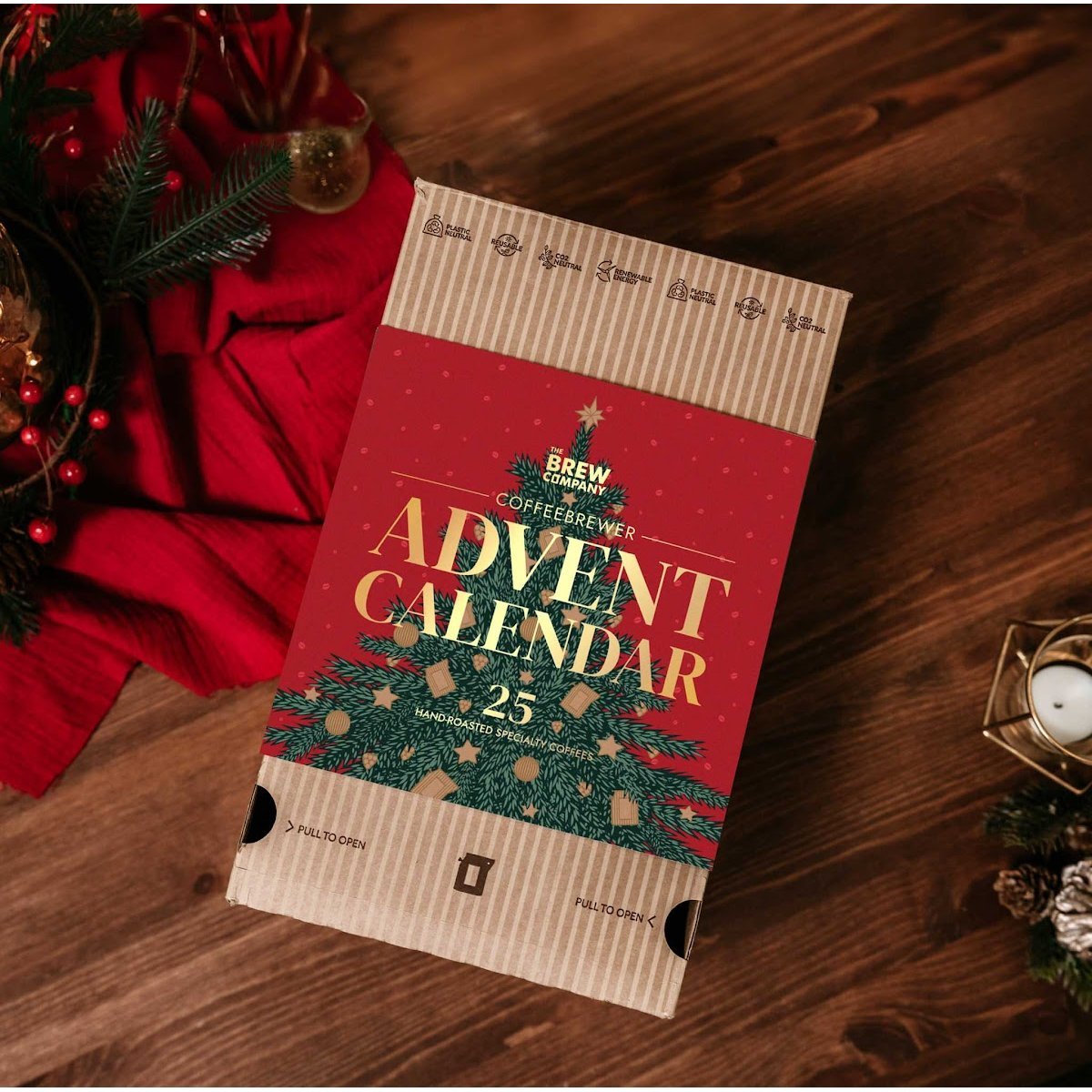 Calendrier de l’Avent café bio - 25 cafés du monde à infuser - Idée cadeau Noël original pour amateurs de café