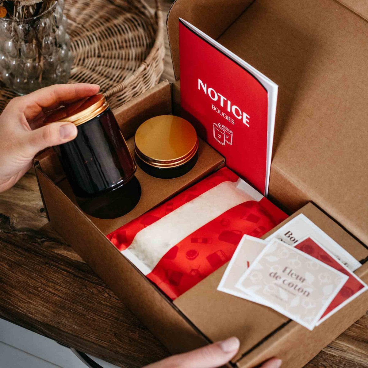 Coffret bougie DIY en cire de soja naturelle