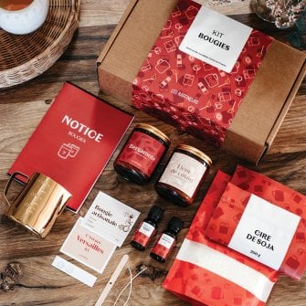 Kit DIY bougie - Coffret créatif et activité manuelle - Fabrication bougies parfumées - Idée cadeau femme