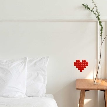 Kit DIY mosaïque cœur rouge – idée cadeau couple original Image 42505