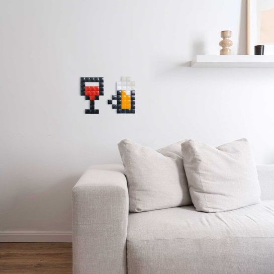 Kit DIY mosaïque Vin & Bière – Coffret mosaïque complet - Idée cadeau créatif original et convivial