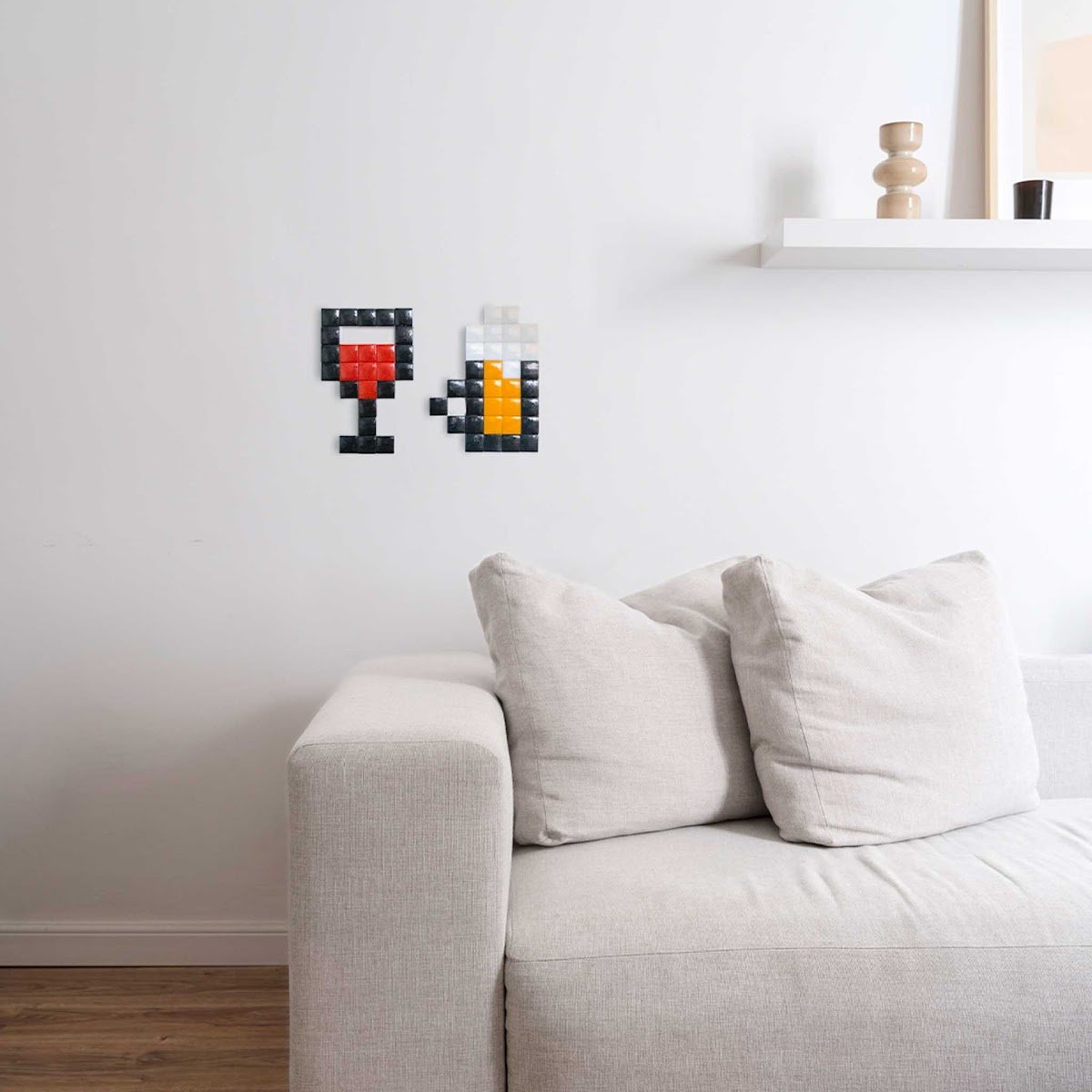 Kit DIY mosaïque Vin & Bière – Coffret mosaïque complet - Idée cadeau créatif original et convivial