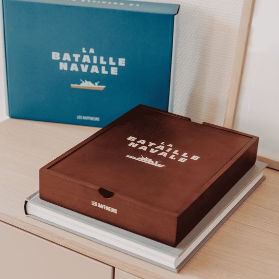Jeu Bataille Navale en bois – Idée cadeau Noël amateur jeux de stratégie & tactique – Okuri Les Raffineurs