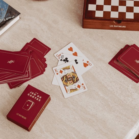 Coffret multijeux en bois –  Solitaire, échiquier, dominos, cartes, dés – Idée cadeau Noël amateur de jeux de société