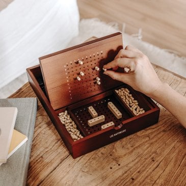 Jeu de Bataille Navale en bois