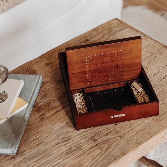 Jeu Bataille Navale en bois – Idée cadeau Noël amateur jeux de stratégie & tactique – Okuri Les Raffineurs