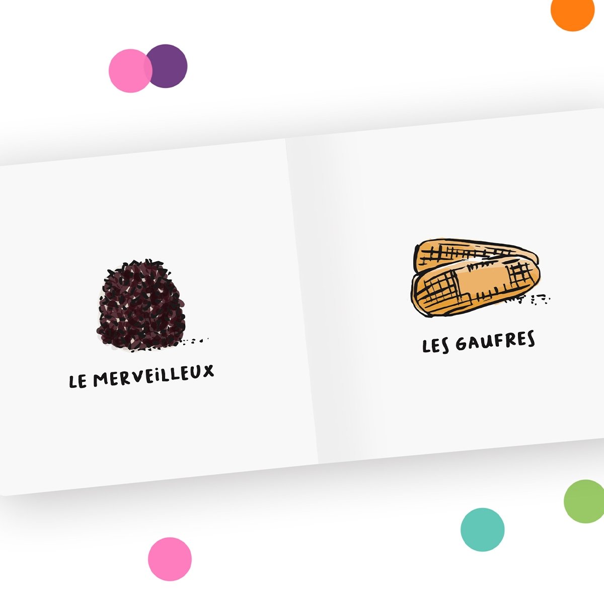 Imagier Lille Tata Clairette - Illustrations faites à la main - Éveil et découverte locale