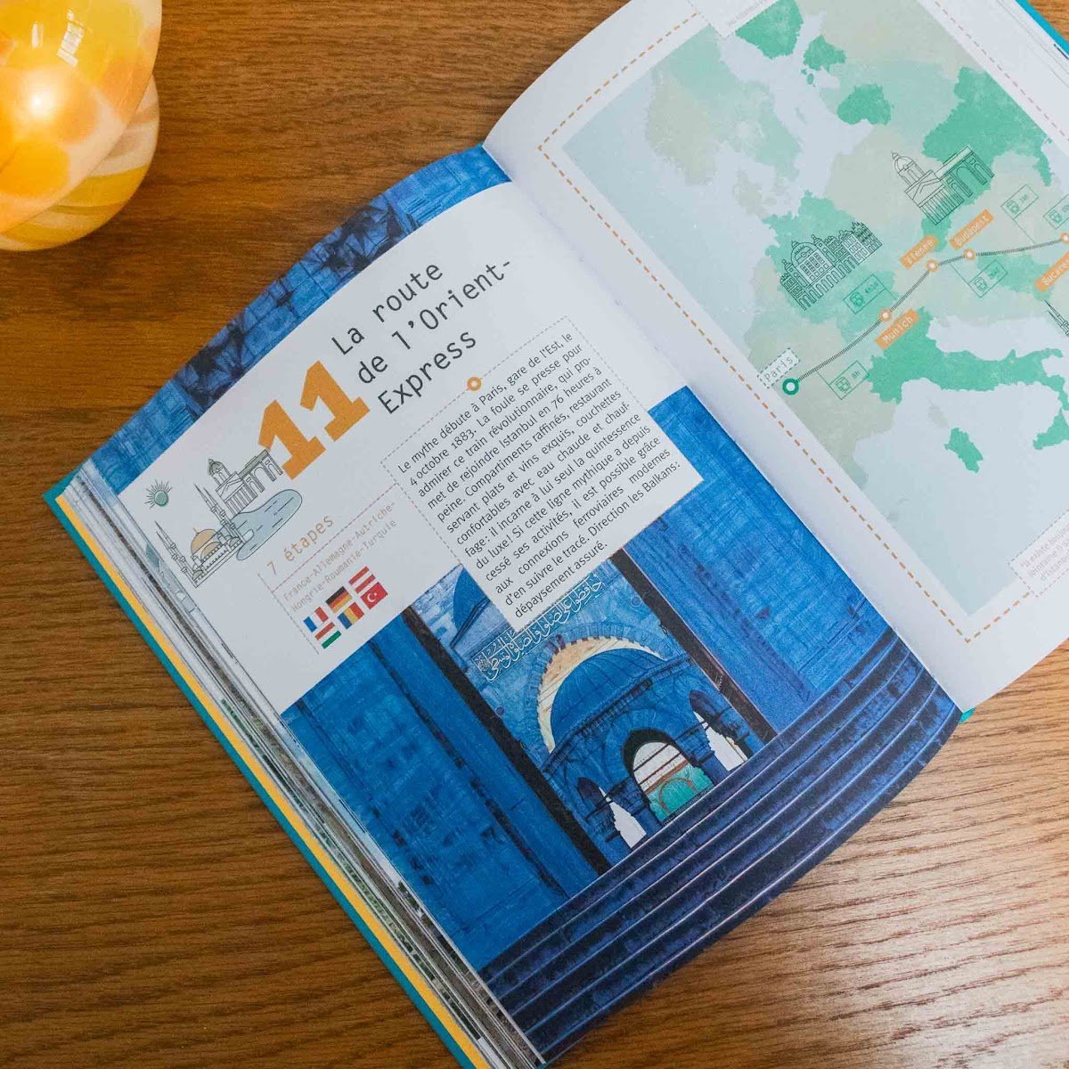 Livre En Train en Europe – 32 parcours ferroviaires – Guide slow travel Gallimard Loisirs