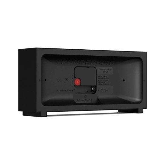 Horloge rétro Thunderbird – Mouvement silencieux – Design vintage pour déco intérieure