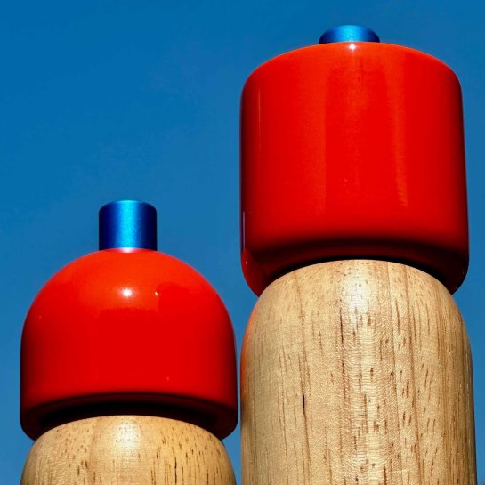 Moulin à sel et poivre – Bois d’hévéa et céramique – Design élégant pour cuisine raffinée