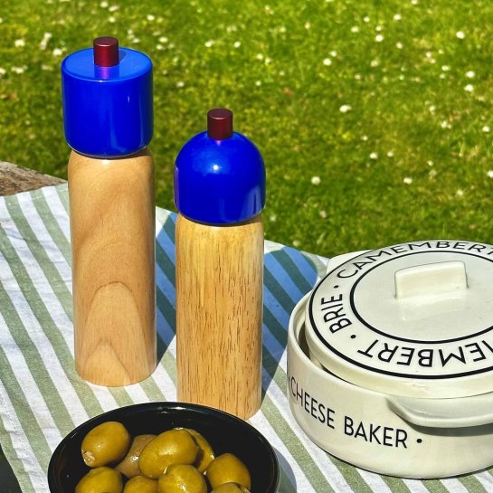 Moulin à sel et poivre – Bois d’hévéa et céramique – Design élégant pour cuisine raffinée