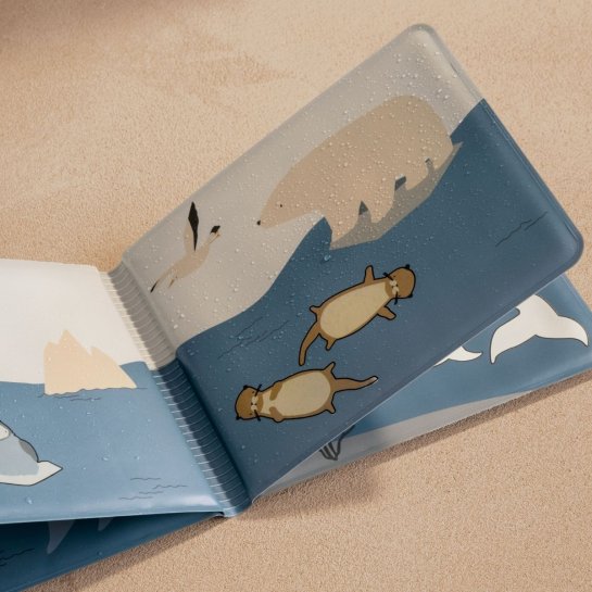 Livre de bain magique Liewood Waylon – Illustrations qui apparaissent dans l’eau – Jouet de bain bébé et jouet d'éveil amusant