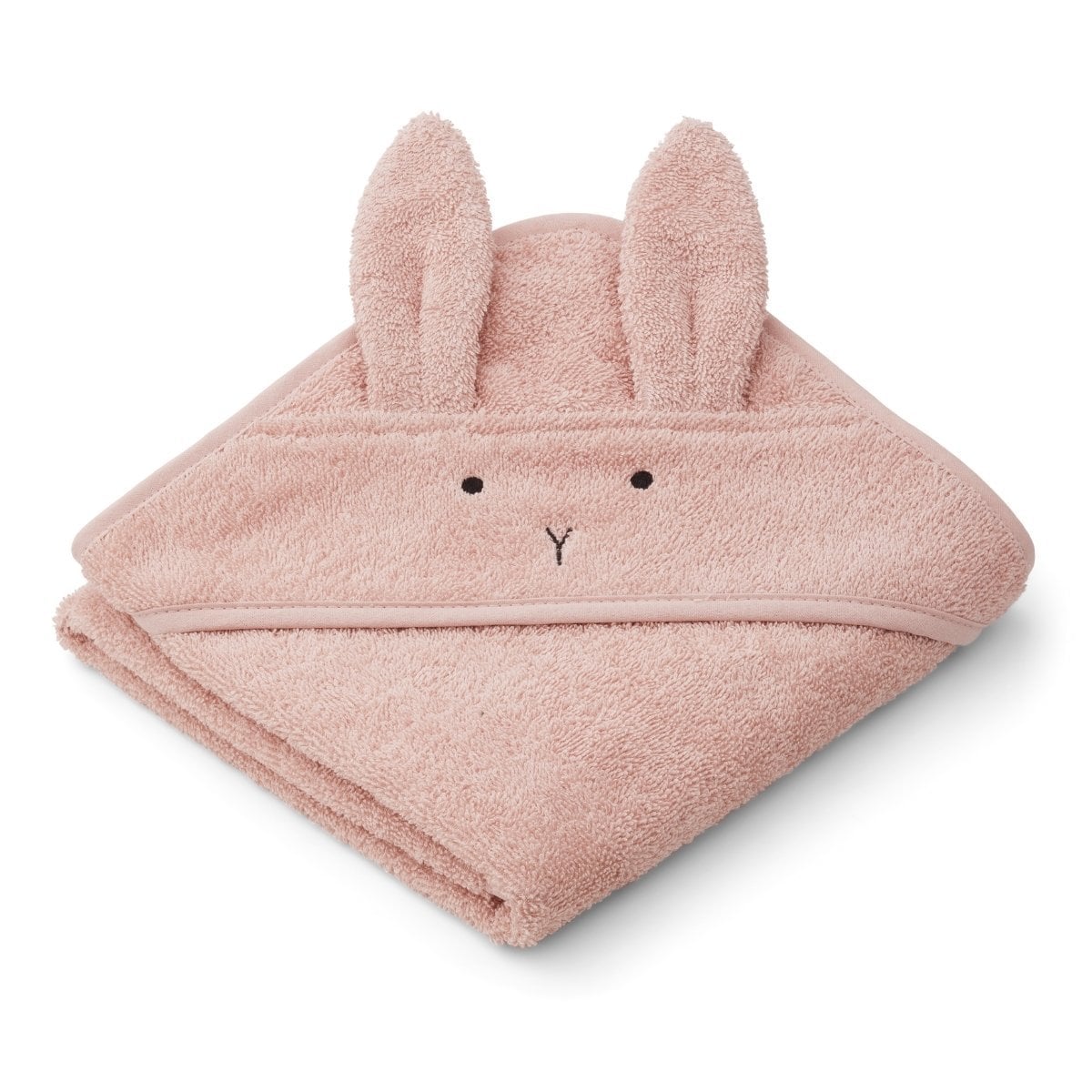 Serviette à capuche Liewood Albert Rabbit & Hippo – Cape de bain bébé en coton bio – Douce, absorbante et certifiée GOTS - Bleu - Coton Biologique - B (Liewood) - Image 5