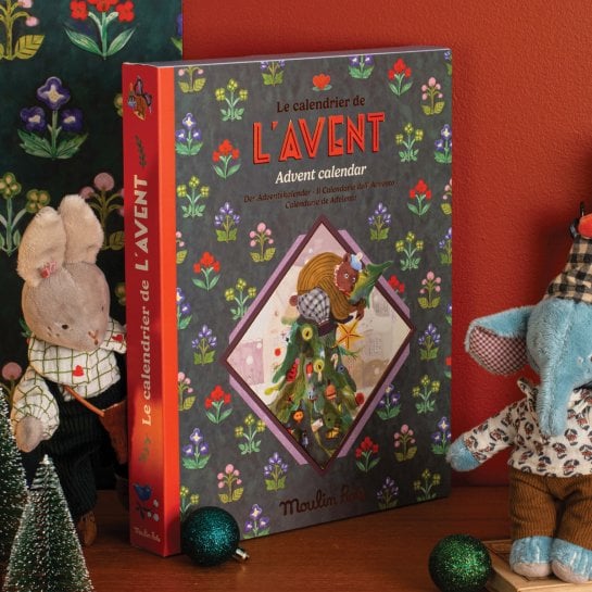 Calendrier de l’Avent lampe à histoires Moulin Roty - 24 contes à projeter - Idée cadeau Noël enfant original