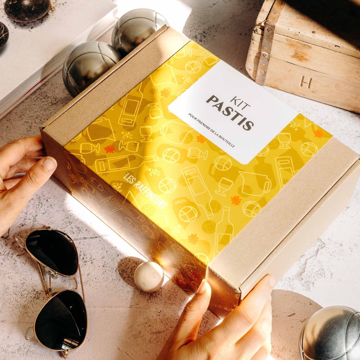 Coffret cadeau apéro original – kit pastis DIY
