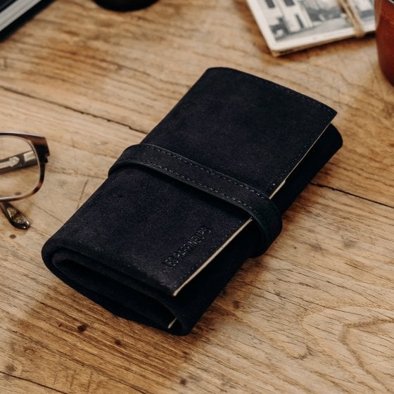 Marmotte à montres - Étui en velours suédé - 5 compartiments - Transport et protection pratique