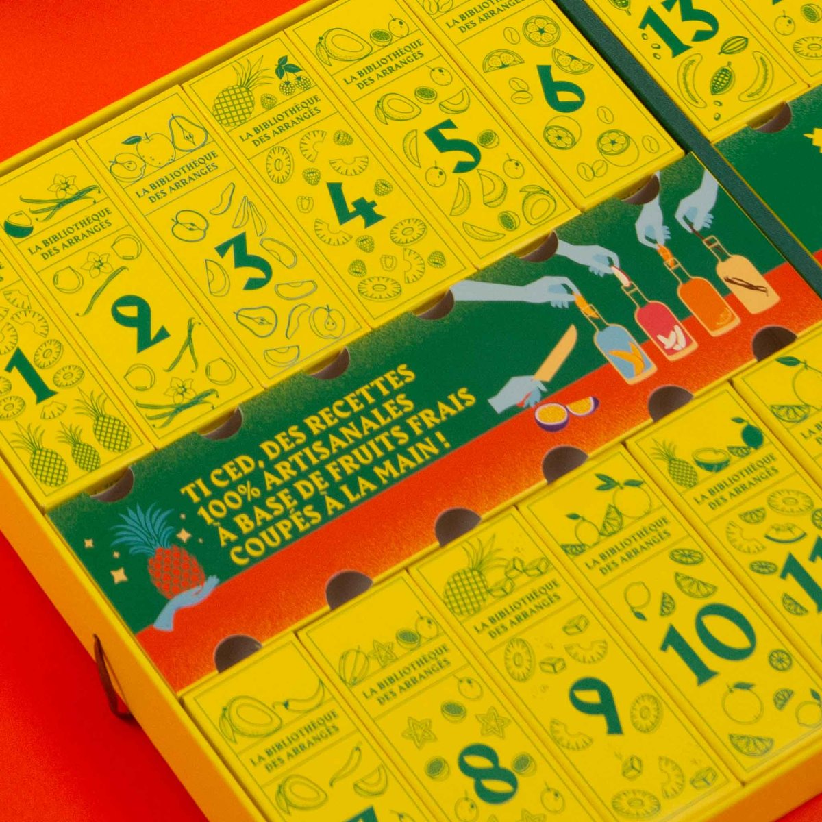 Calendrier de l’Avent rhum arrangé - Coffret 24 mignonettes - Idée cadeau Noël original pour amateurs de rhum