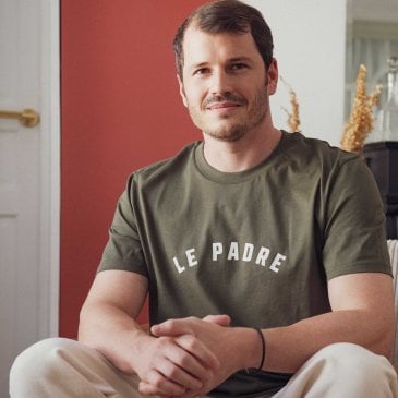 tshirt khaki homme style casual cadeau fête des pères