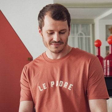 tshirt terracotta sérigraphié le padre marque affaire de famille Image 43034