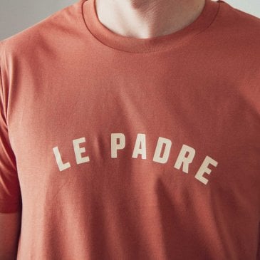tshirt terracotta sérigraphié le padre marque affaire de famille (image 2)