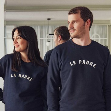 sweat le padre navy homme coton bio marque affaire de famille Image 43072