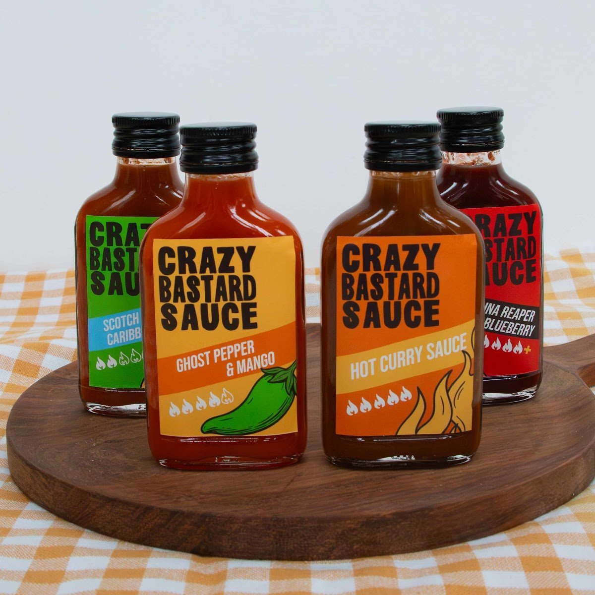 Coffret sauces piquantes Les Raffineurs x Crazy Bastard – Kit Hot Ones édition limitée – Dégustation pimentée unique