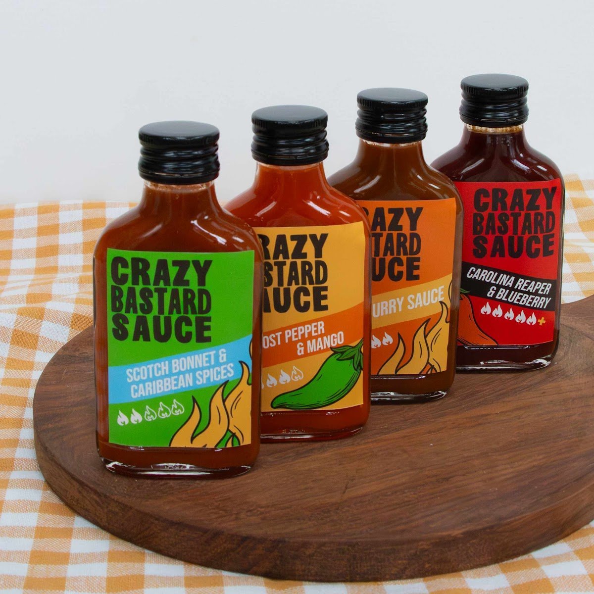 Coffret sauces piquantes Les Raffineurs x Crazy Bastard – Kit Hot Ones édition limitée – Dégustation pimentée unique
