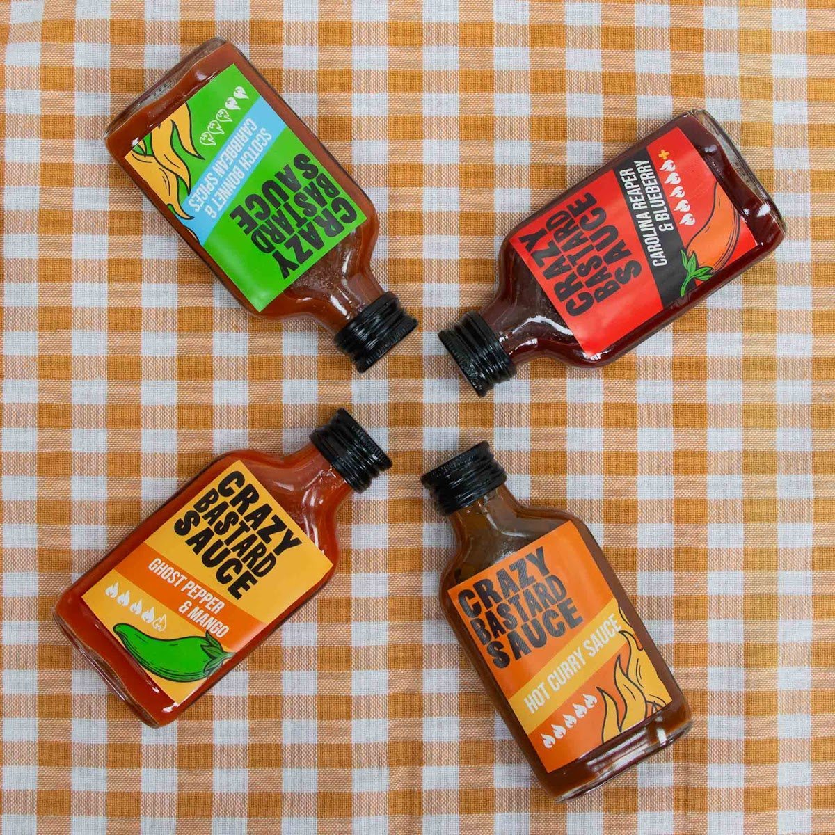 Coffret sauces piquantes Les Raffineurs x Crazy Bastard – Kit Hot Ones édition limitée – Dégustation pimentée unique