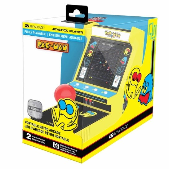 Mini jeu arcade Pac-Man – Console rétro joystick portable - Idée cadeau amateur jeux vidéos rétro vintage