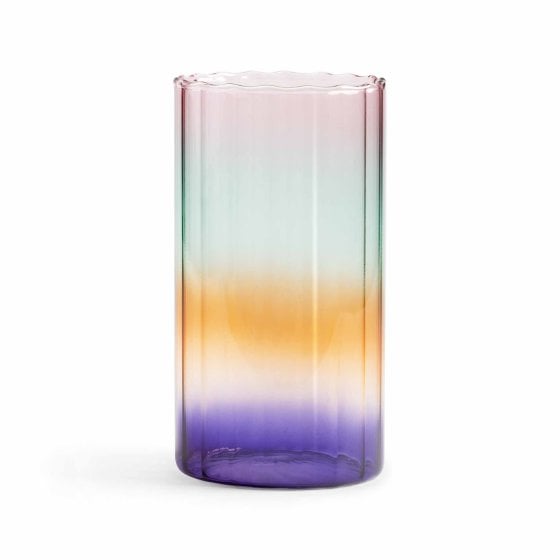 Vase transparent dégradé coloré idée cadeau maison