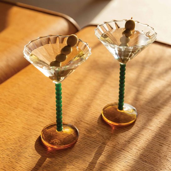 Coupes à champagne originales – Verres colorés design - Art de la table et Idée déco table de Noël