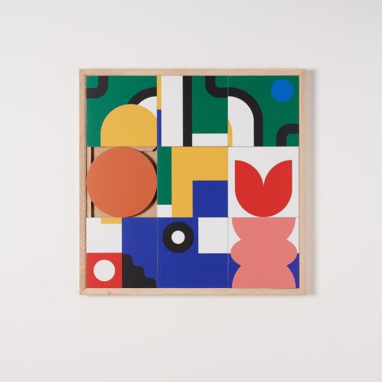 Tableau décoratif mural en bois – Œuvre design sculptée - Idée cadeau décoration intérieure unique