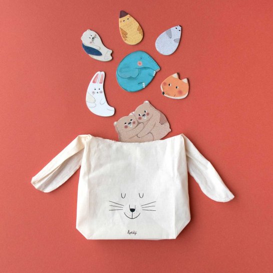 Set de puzzles maman bébé – jeu d’éveil ludique et coloré