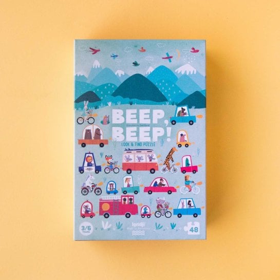 Puzzle éducatif Circuit – 48 pièces Londji, puzzle pour enfant ludique et coloré