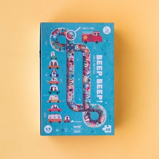 Puzzle éducatif Circuit – 48 pièces Londji, puzzle pour enfant ludique et coloré