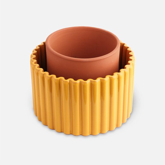 Pot autonome Paula vert sauge Pépin – Pot de fleur design auto-arrosant - Idée cadeau plante et jardin