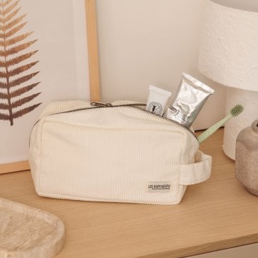 Trousse de toilette en velours côtelé (image 2)