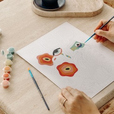 Peinture au numéro fleurs Le Bouquet – Kit DIY créatif Brique Image 43393