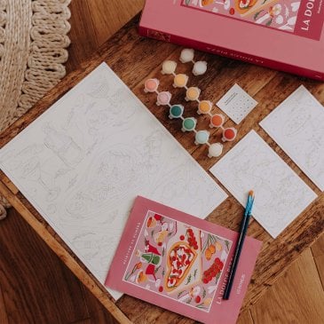 Peinture au numéro La Dolce Pizza Brique Image 43397