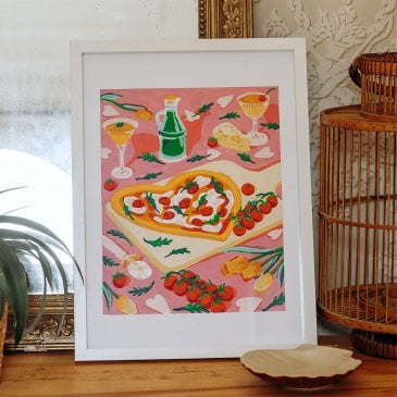 Peinture au numéro La Dolce Pizza Brique