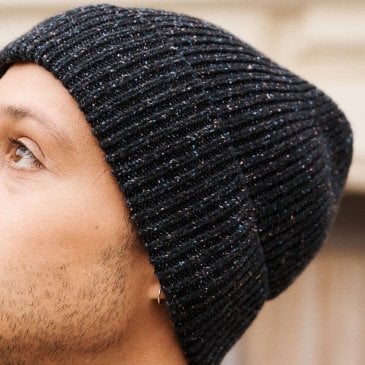 Bonnet moucheté en laine mérinos Image 43438