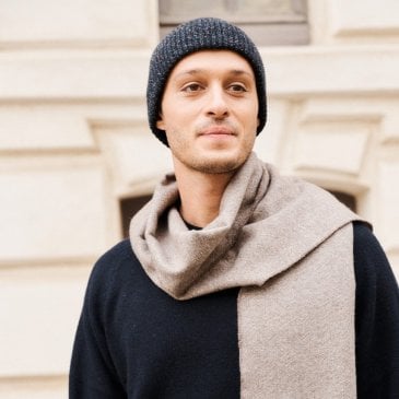 Écharpe à chevrons en laine mérinos Image 43443