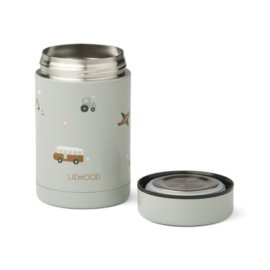 Boîte à Goûter Animaux Liewood – Boîte Isotherme en Acier Inox à Double Paroi, Design Ludique et Éco-Responsable