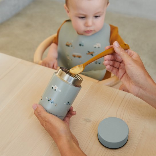 Boîte à Goûter Animaux Liewood – Boîte Isotherme en Acier Inox à Double Paroi, Design Ludique et Éco-Responsable