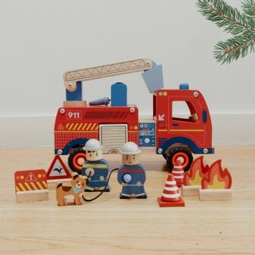 Camion de pompier en bois Moulin Roty jouet d’éveil enfant (image 2)